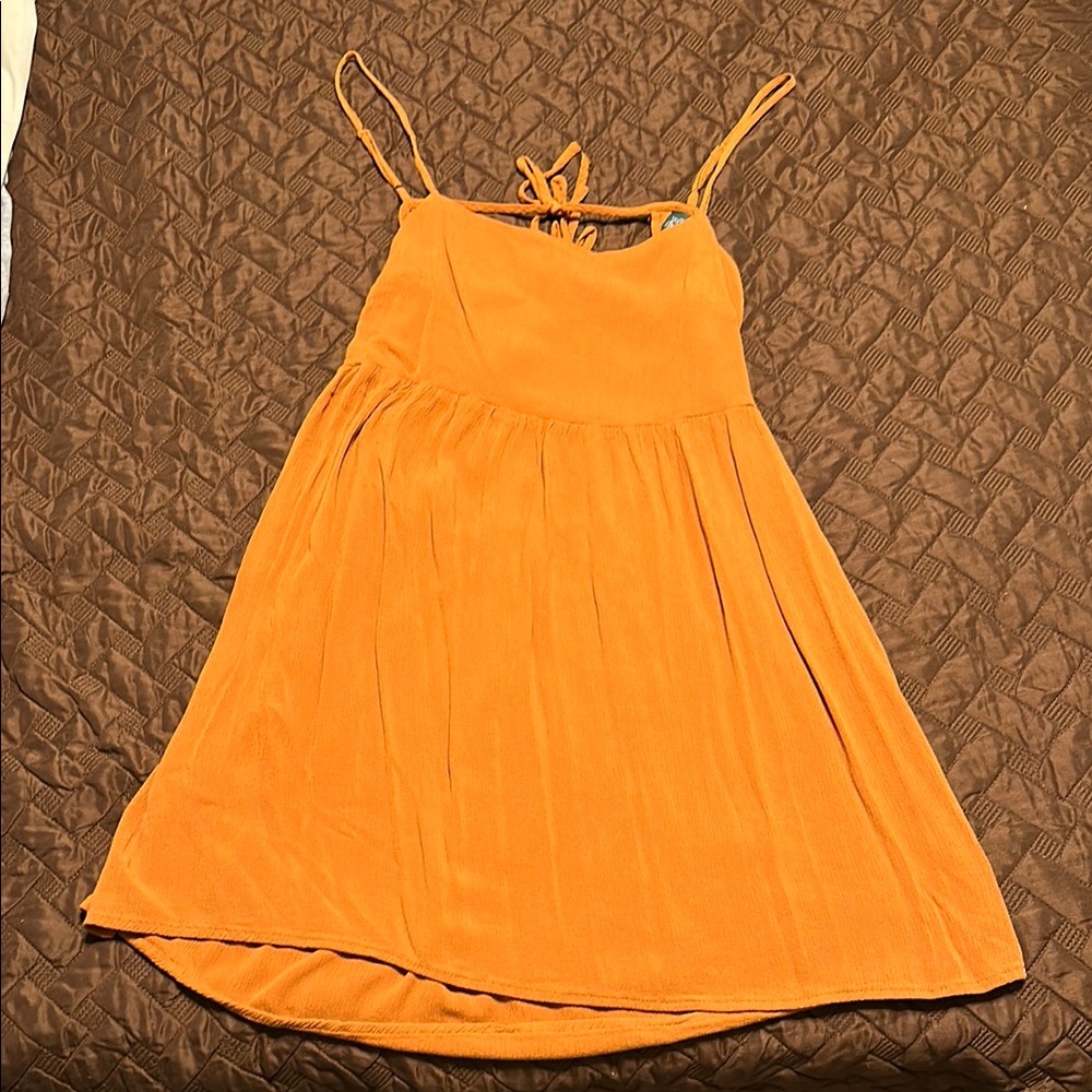 Wild Fable Orange Sleeveless Spaghetti Strap Sundress